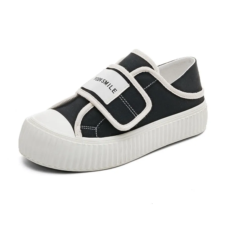 Korean Style Magic Stick Female Canvas Shoes