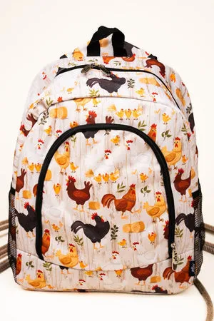 Large Canvas Print School Backpack