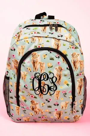 Large Canvas Print School Backpack