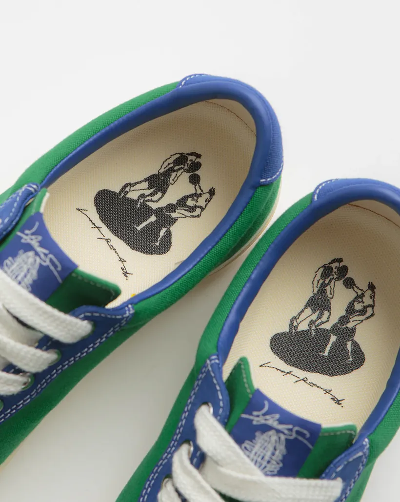 Last Resort AB x Julian Smith VM001 Canvas Shoe - Kelly Green/Klein Blue