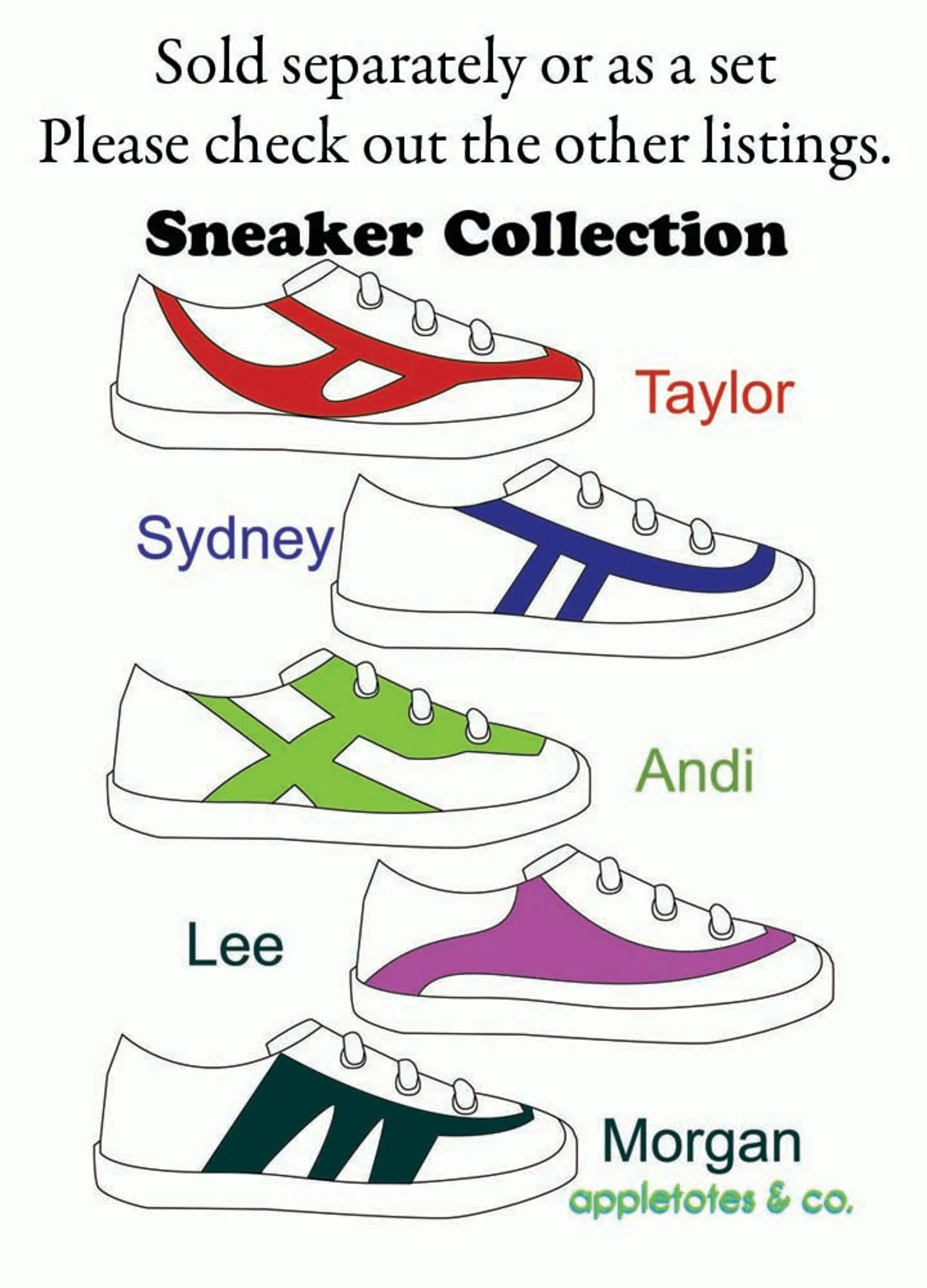 Lee Sneakers ITH Embroidery Patterns for 18" Dolls