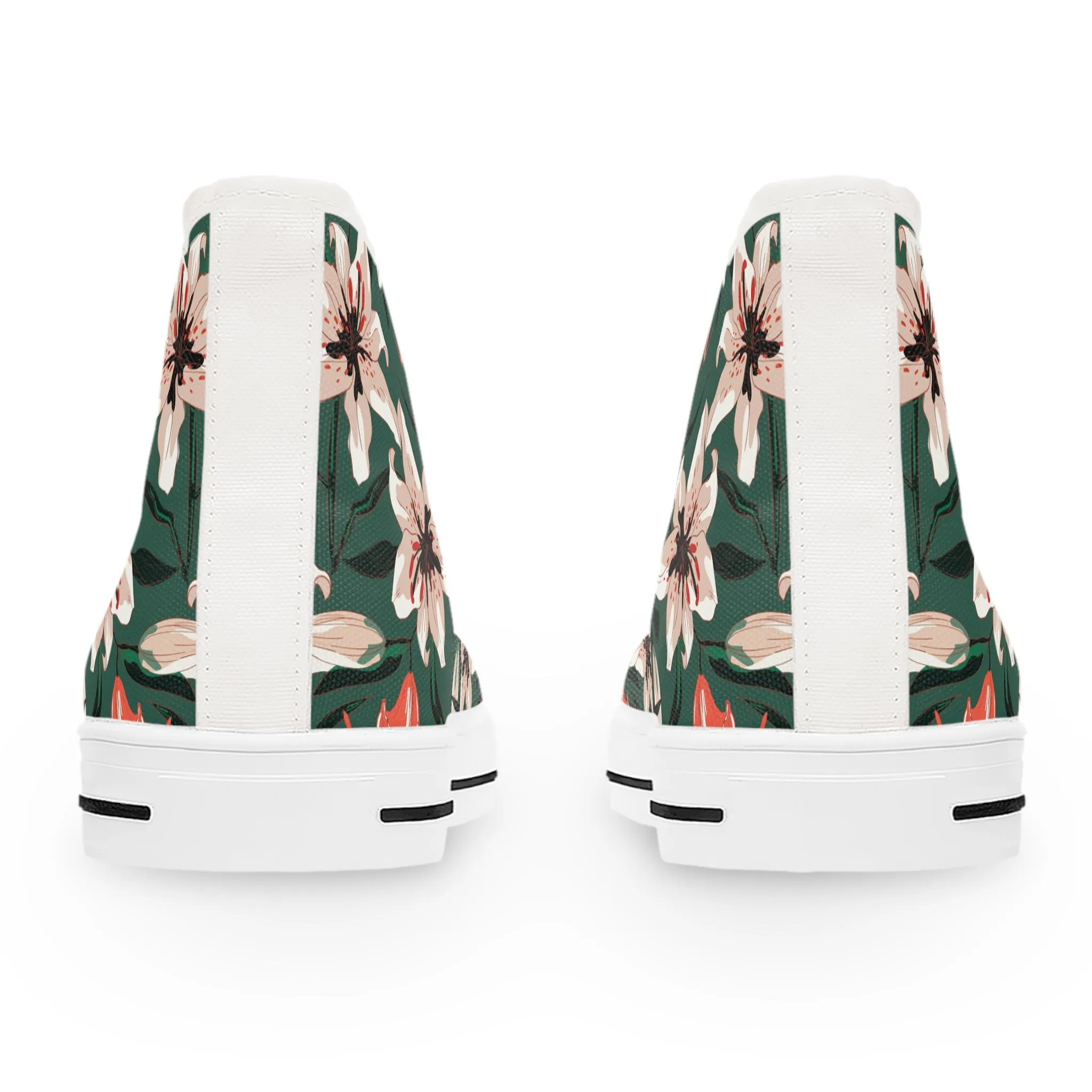 Lily Flowers Women's High Top Sneakers