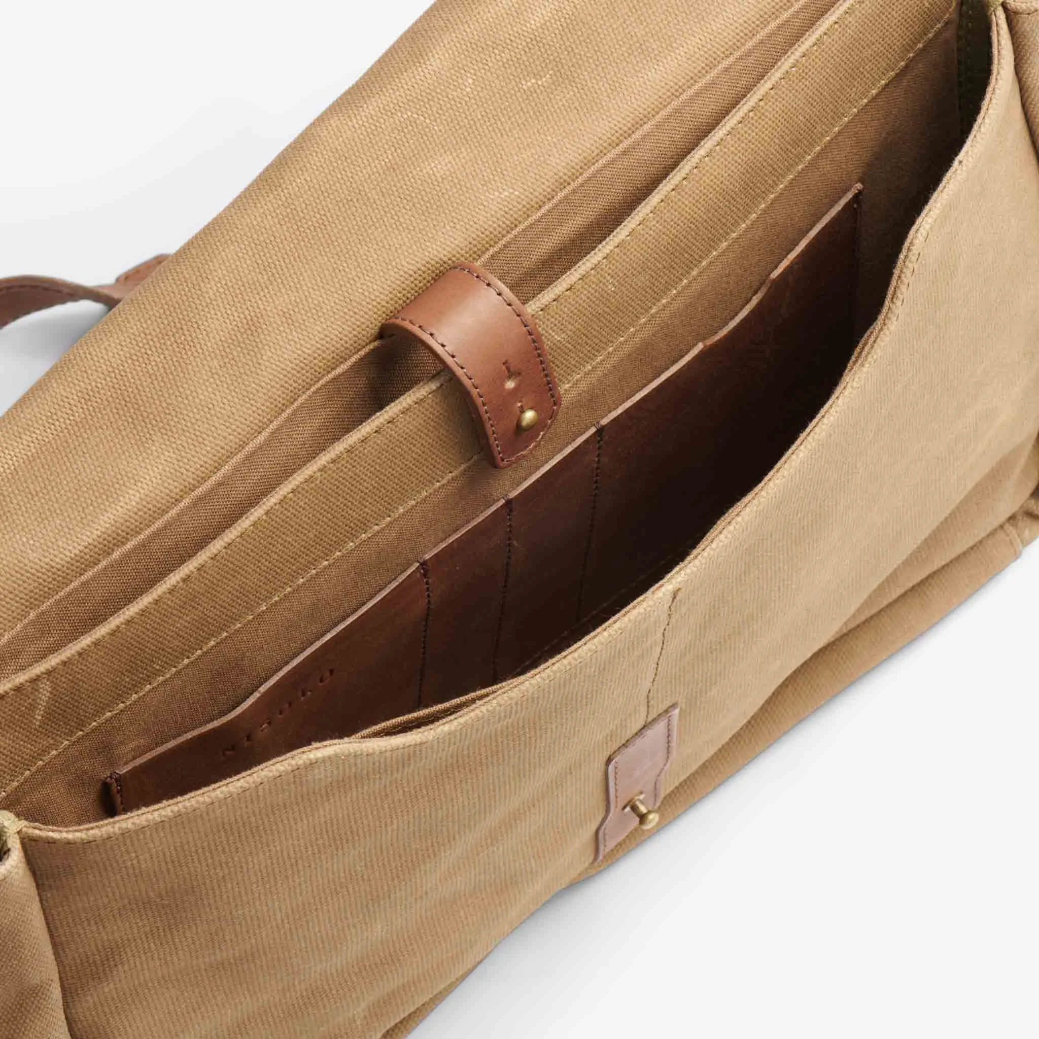 Loreto Messenger Bag Waxed Canvas