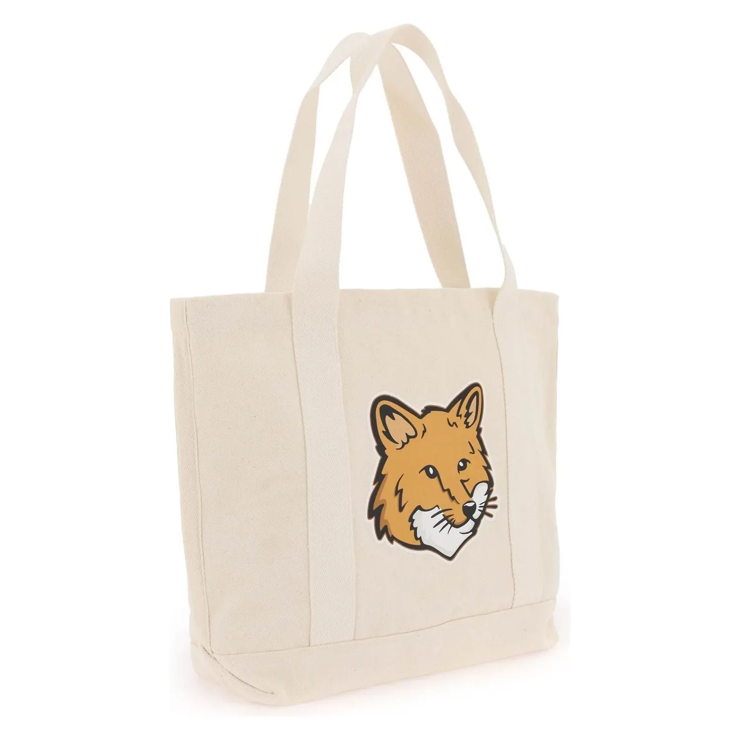 Maison Kitsune fox head tote bag