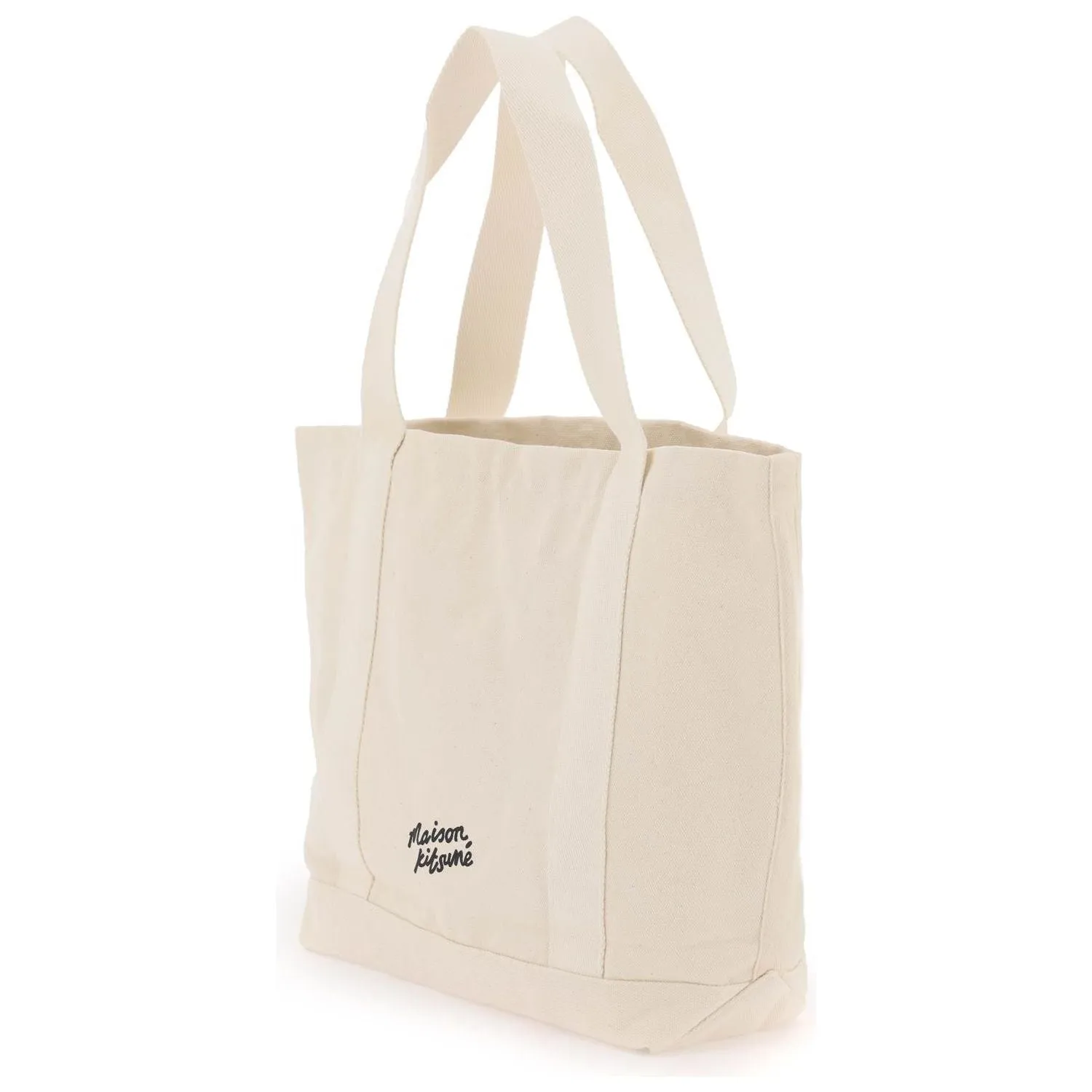 Maison Kitsune fox head tote bag