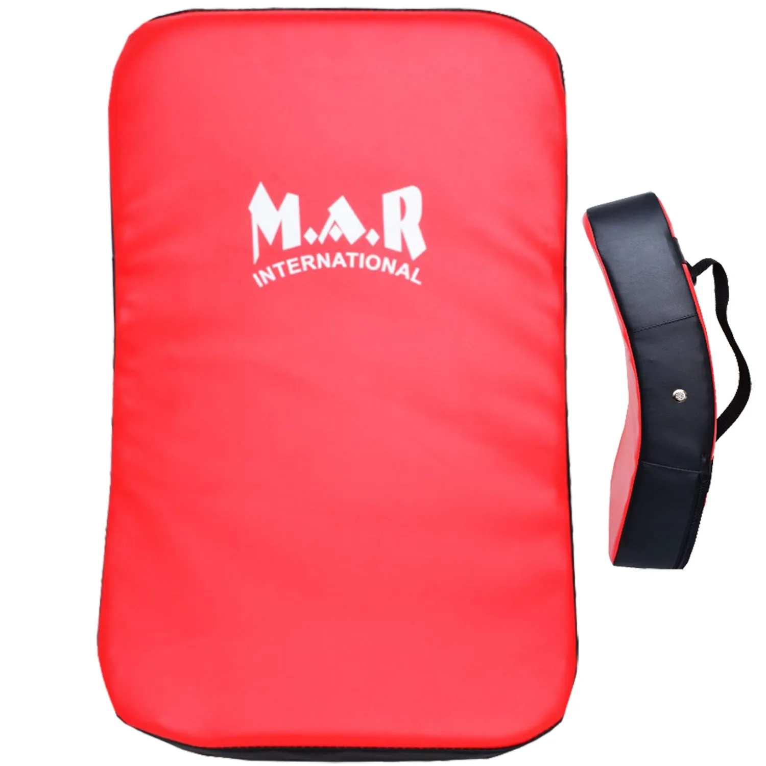 MAR-208E | Red Black Heavy Duty Curved Large Striking Shield