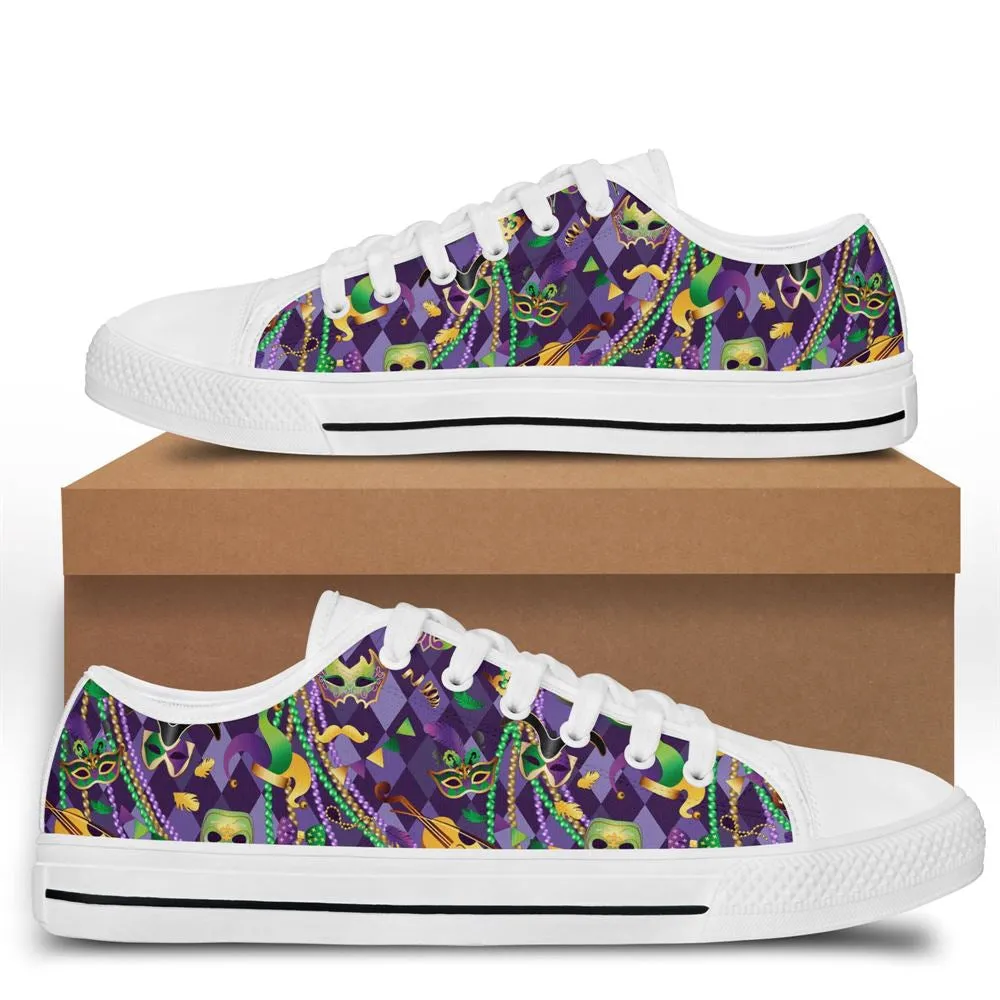 Mardi Gras Shoes Carnival Low Top, Low Top Sneaker, Low Top Canvas Shoes