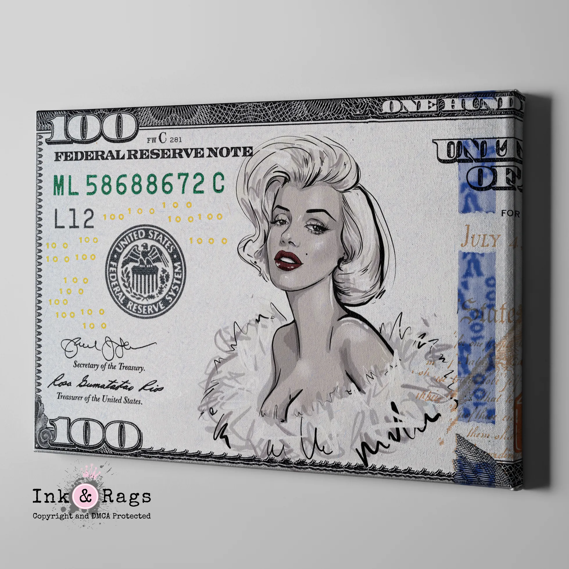 Marilyn Bucks Gallery Wrapped Canvas