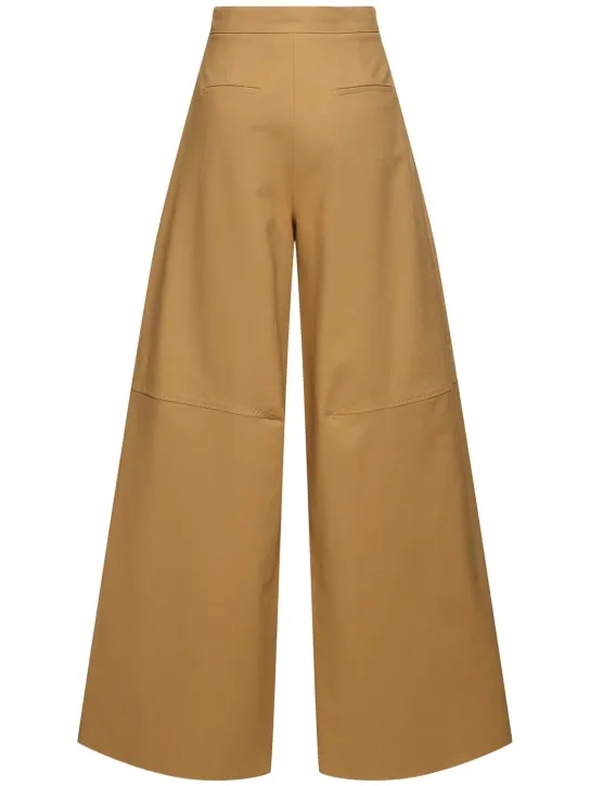 Max Mara   Avoriaz cotton double canvas wide pants 