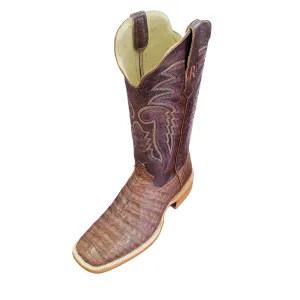 Men's Antique Cognac Caiman Belly Boot