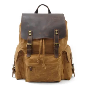 Men's Canvas Backpack Bag Travel Bag Outdoor Large Capacity Bag Durable Schoolbag Bag For Gift