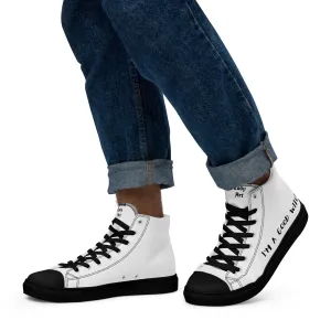 Men’s high top canvas shoes