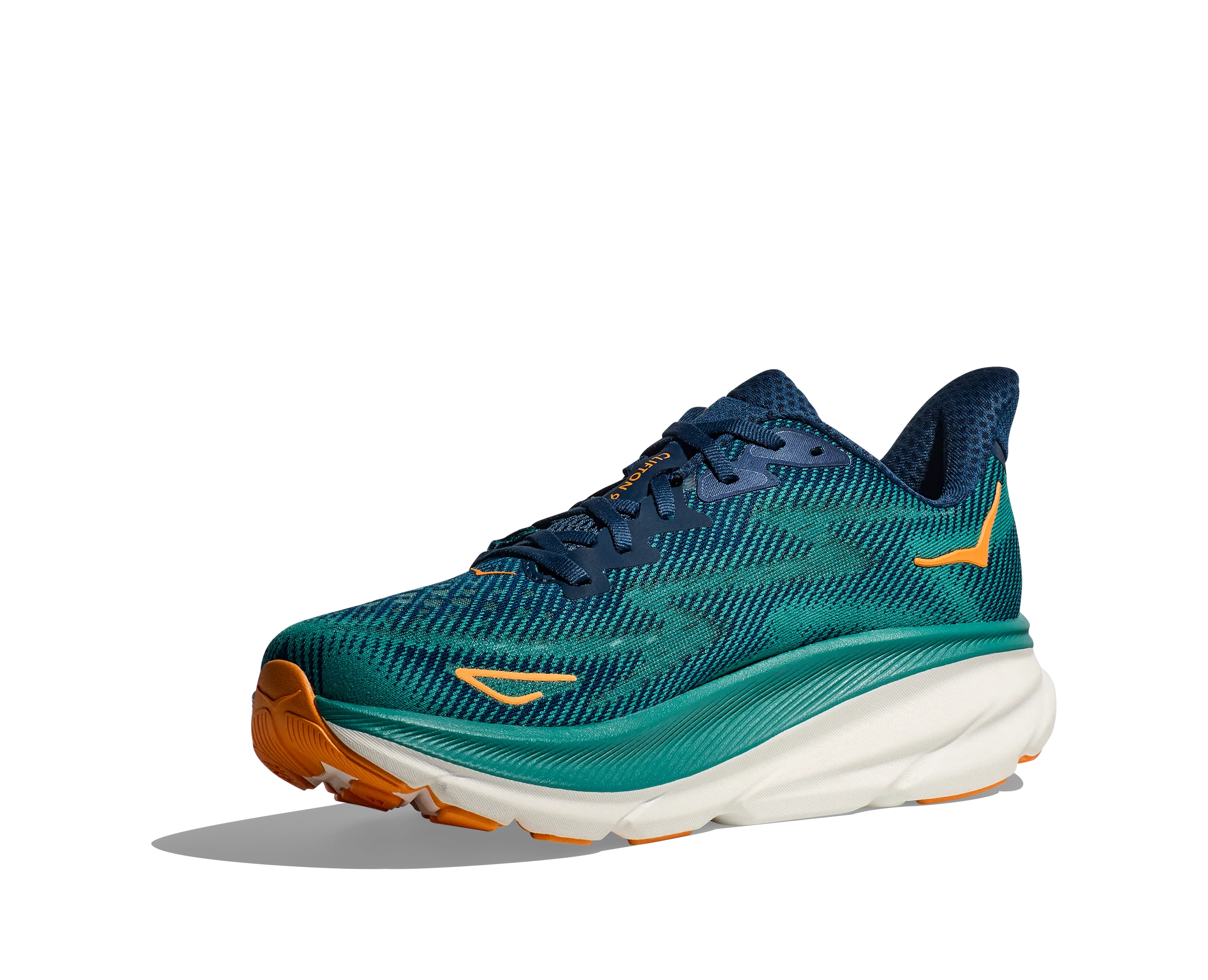 Men's Hoka Clifton 9 Color: Midnight /Oceanic