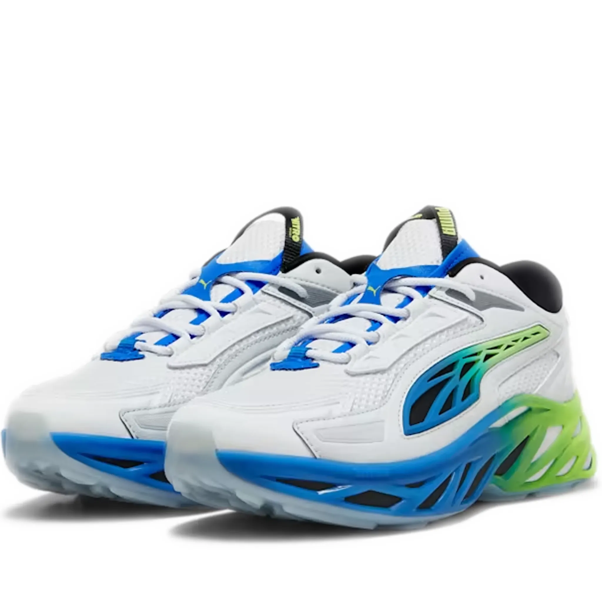 Men's Puma Exotek NITRO Facades - White/Green/Blue