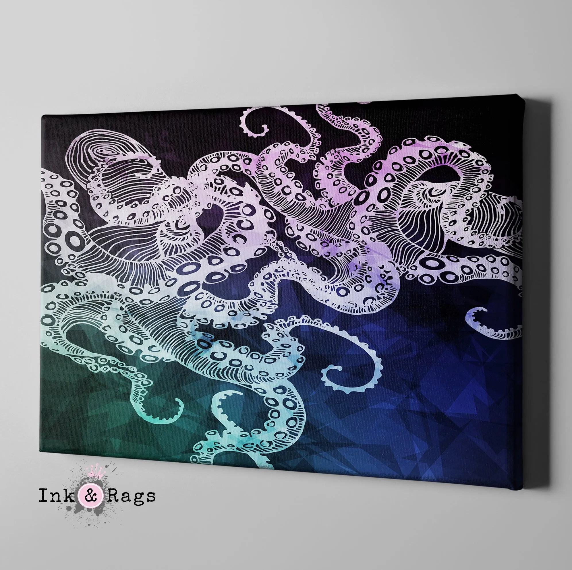 Midnight Octopus Gallery Wrapped Canvas