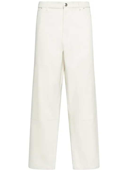 Moncler   Soft cotton blend canvas pants 