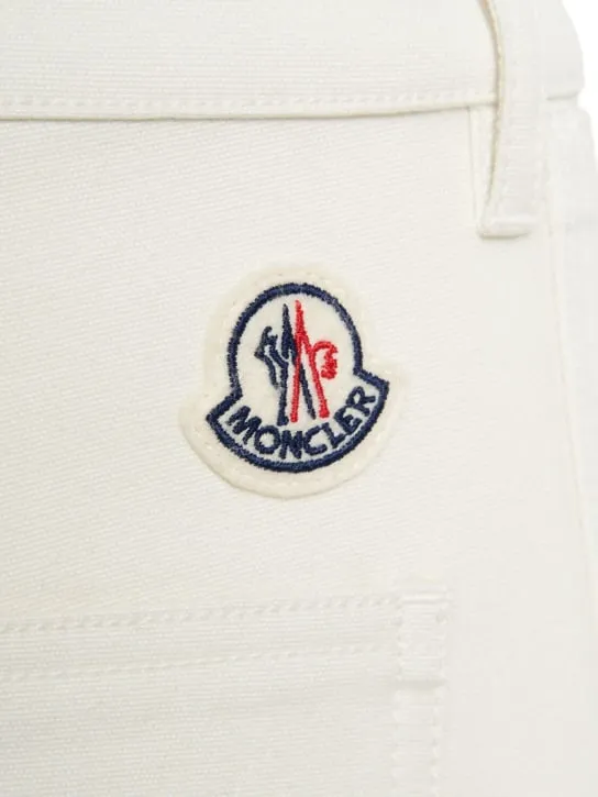 Moncler   Soft cotton blend canvas pants 