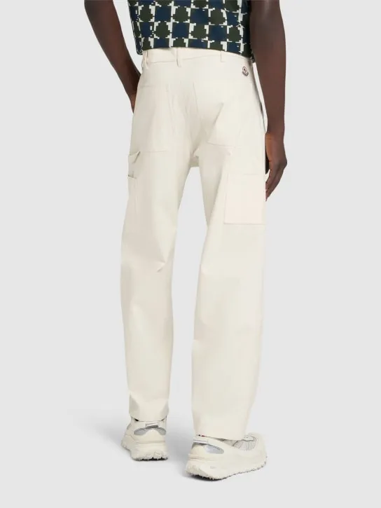 Moncler   Soft cotton blend canvas pants 