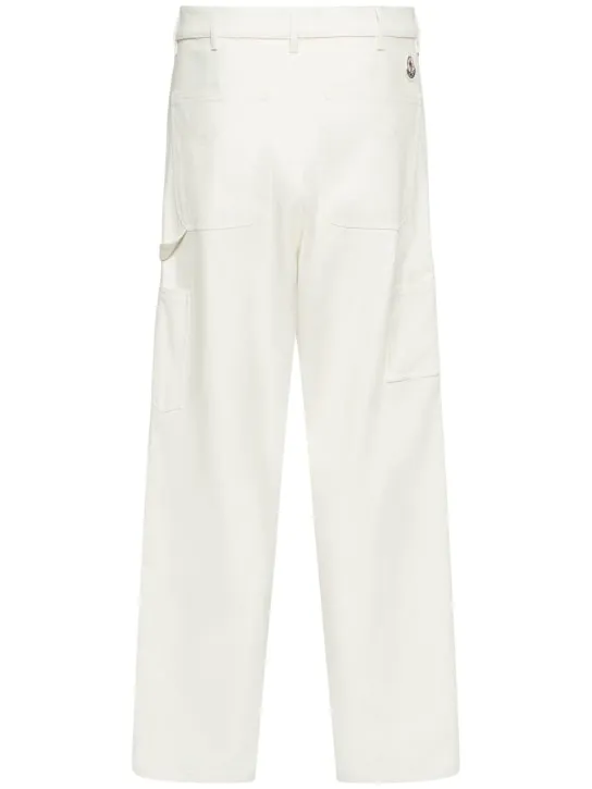 Moncler   Soft cotton blend canvas pants 