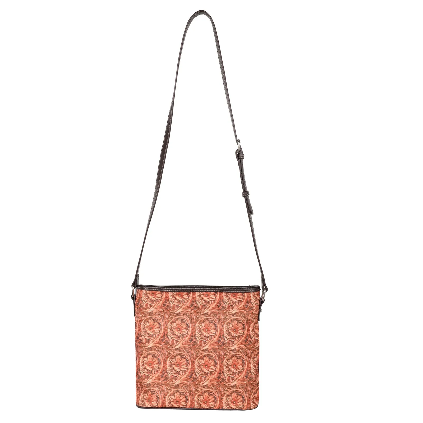 MW1231-8360 Montana West Floral Print Canvas Crossbody