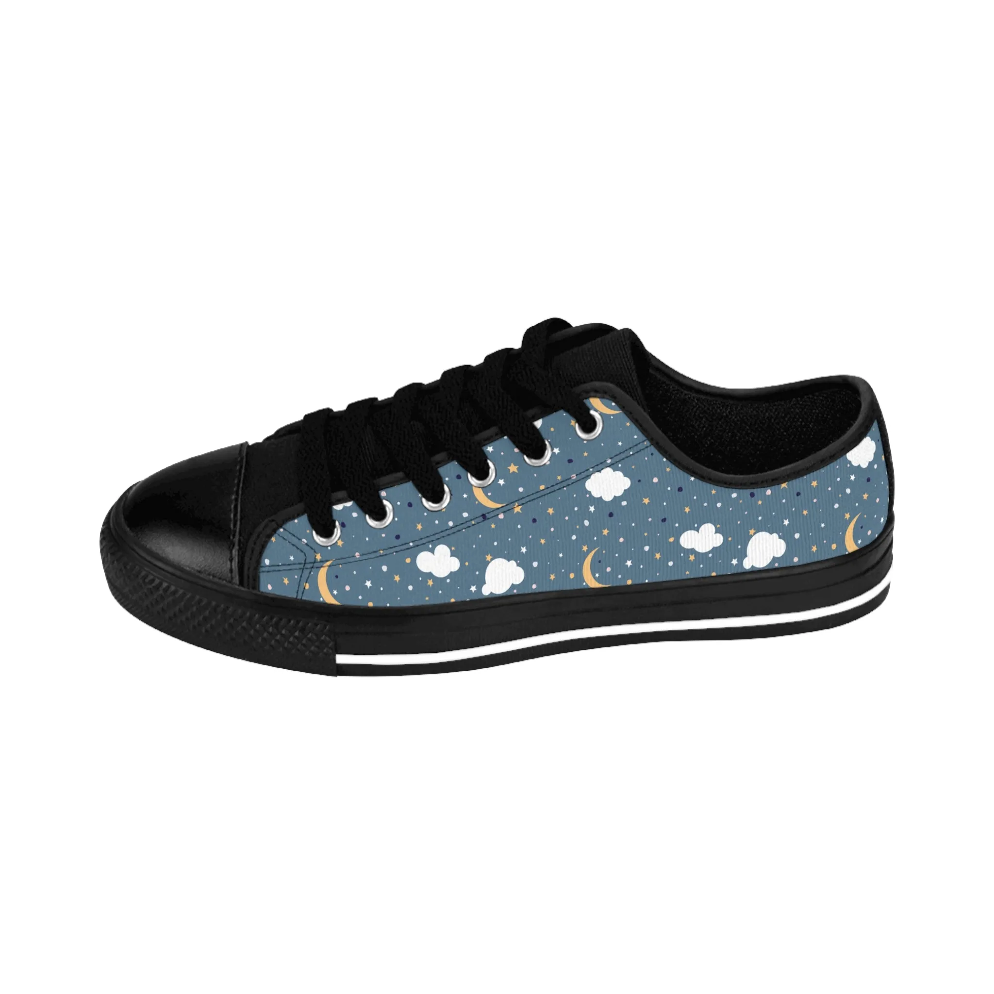 Night Sky and Clouds Men's Sneakers