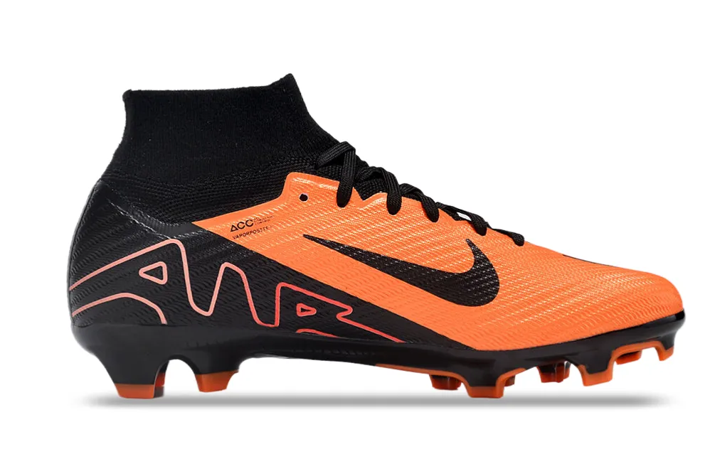 Nike Mercurial Superfly - Tiger Orange | Midnight Black - FREE WORLDWIDE SHIPPING