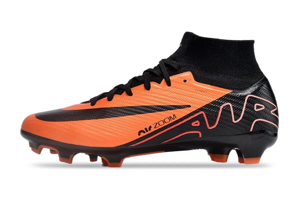 Nike Mercurial Superfly - Tiger Orange | Midnight Black - FREE WORLDWIDE SHIPPING