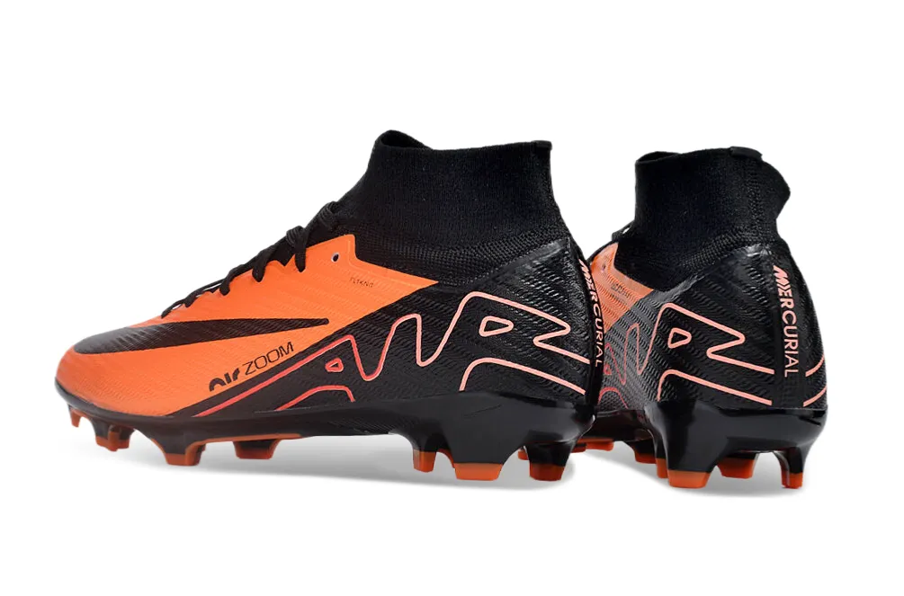 Nike Mercurial Superfly - Tiger Orange | Midnight Black - FREE WORLDWIDE SHIPPING