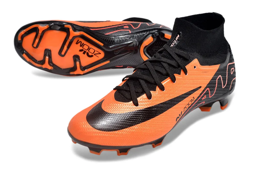 Nike Mercurial Superfly - Tiger Orange | Midnight Black - FREE WORLDWIDE SHIPPING