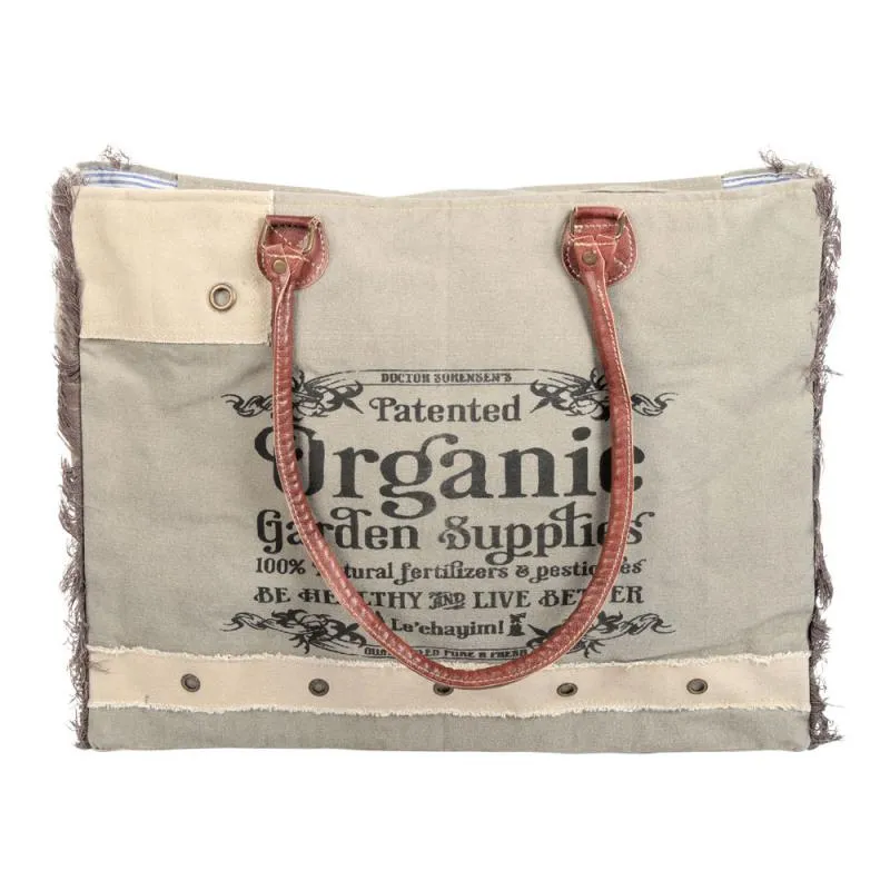 Organic Garden Supplies Frayed Tote