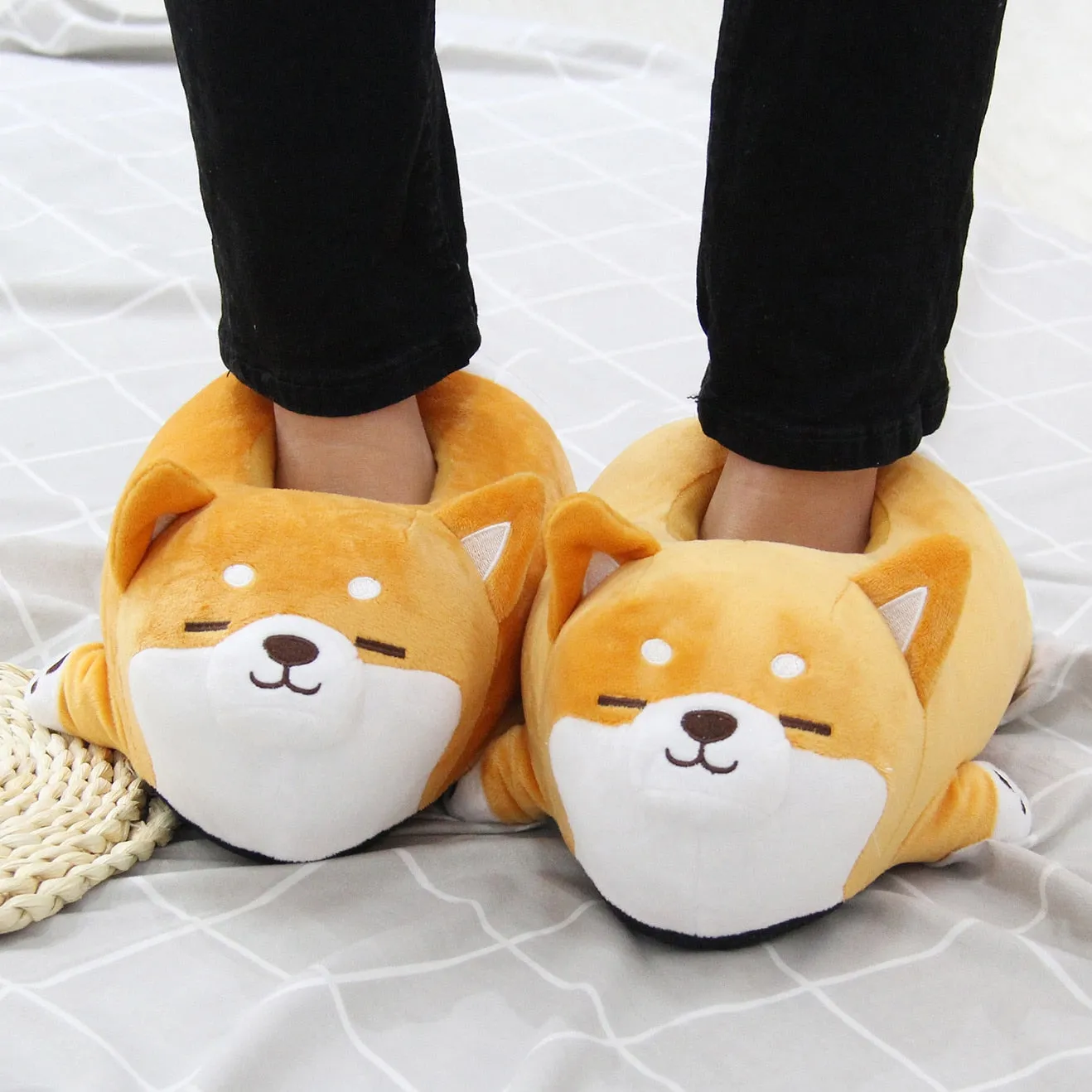 Pat and Pet Emporium | Shoes | Women's Plush Soft Dog Slipper