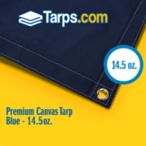 Premium Canvas Tarps - Blue