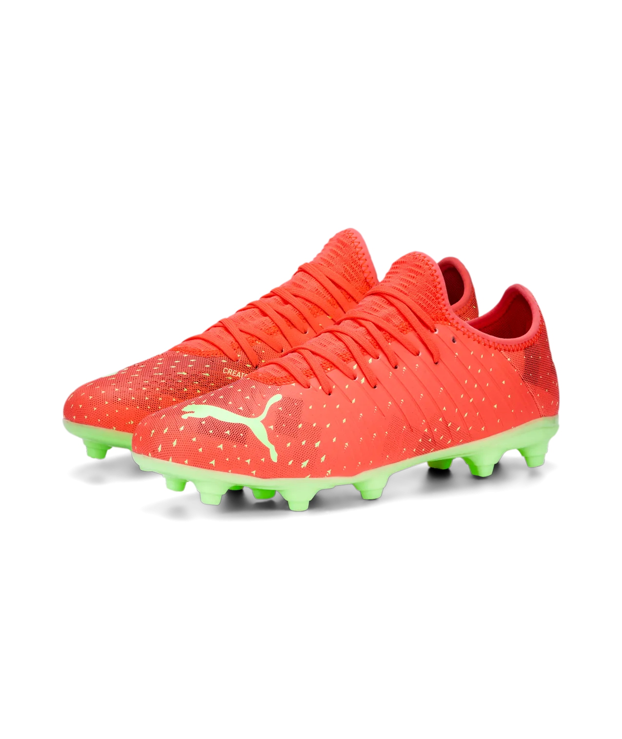 Puma Future Z 4.4  FG/AG Soccer Cleats 107005 03 FIERY CORAL-FIZZY LIGHT-PUMA BLACK-SALMON 