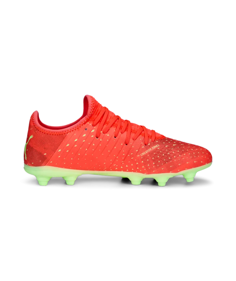 Puma Future Z 4.4  FG/AG Soccer Cleats 107005 03 FIERY CORAL-FIZZY LIGHT-PUMA BLACK-SALMON 