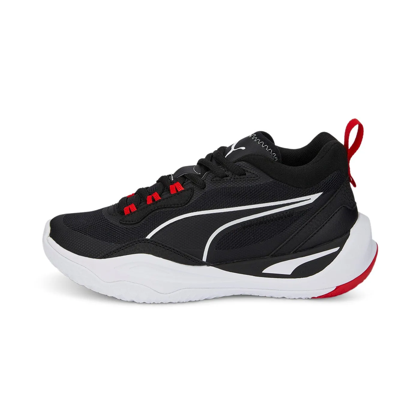 Puma Scarpa da pallacanestro da ragazzo Playmaker 387353 01 nero-bianco-rosso