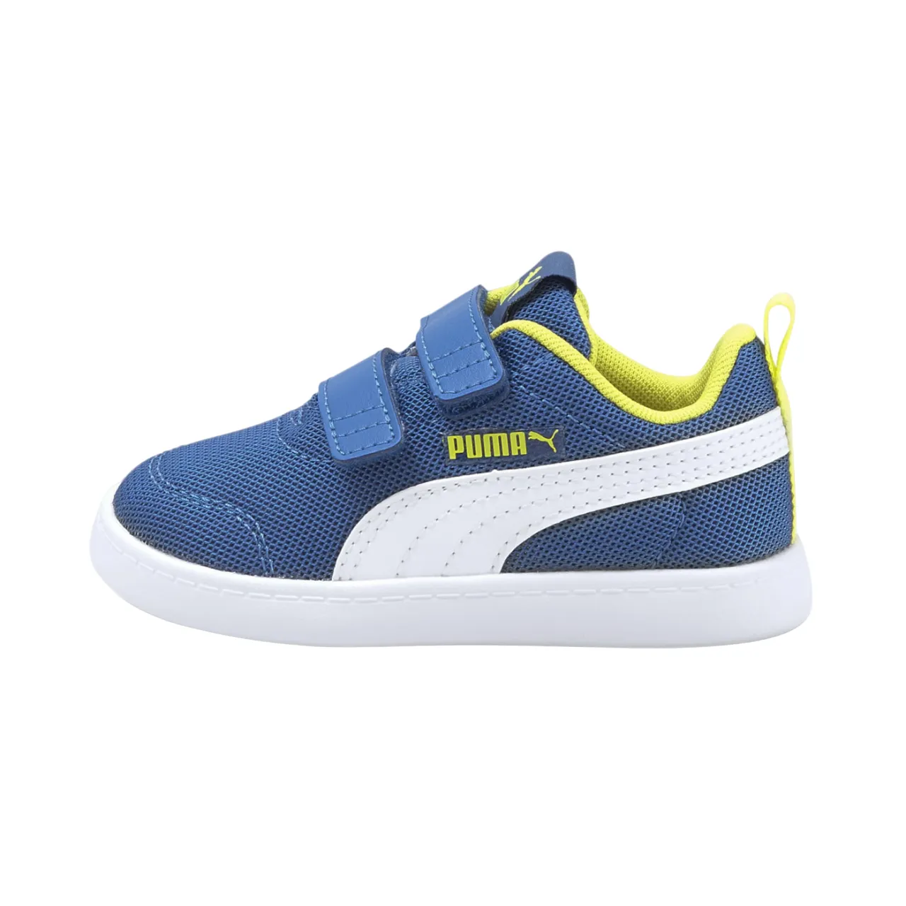 Puma scarpa sneaker da bambino con strappo Courtflex v2 Mesh 371758 07 zaffiro stellato