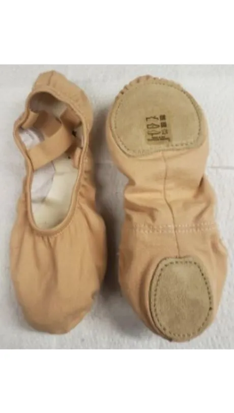 Quinn -- Stretch Canvas Split Sole Ballet -- Nude