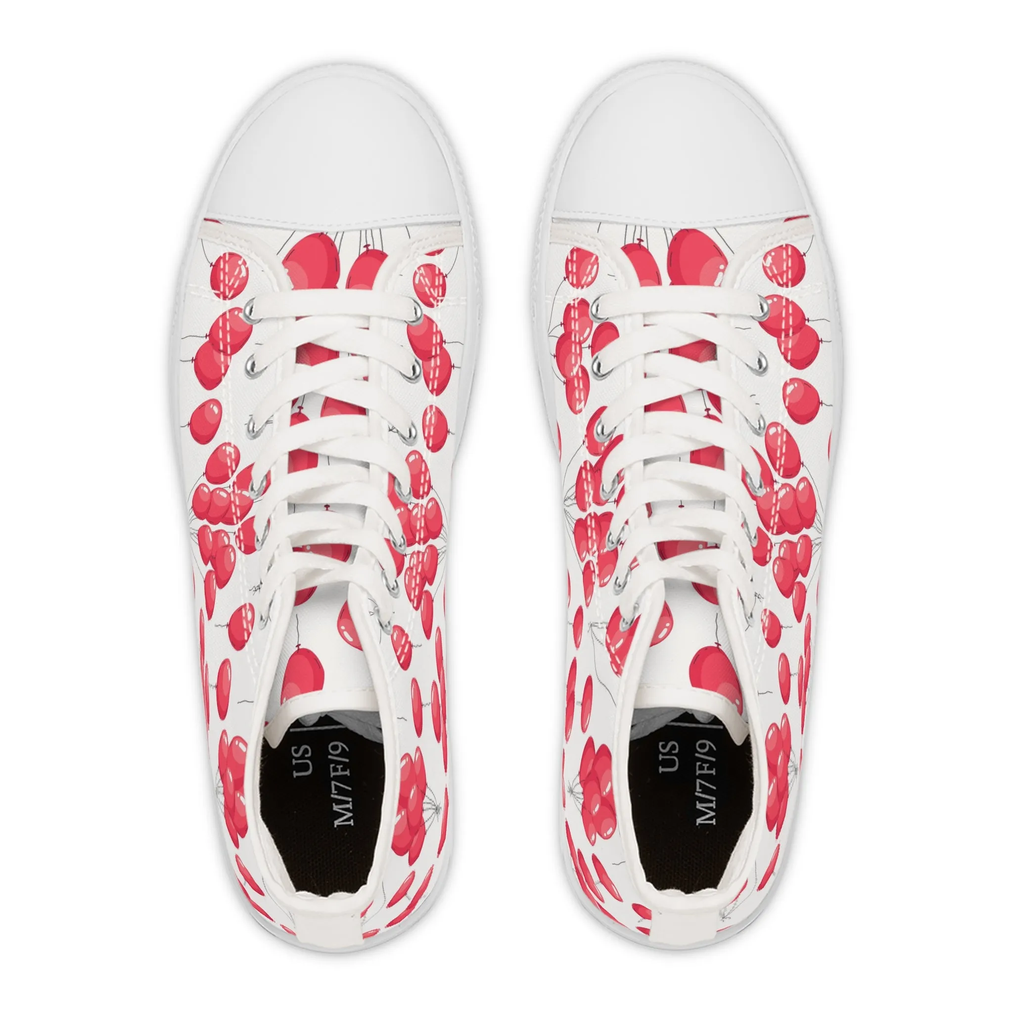 Red Balloons Women's High Top Sneakers