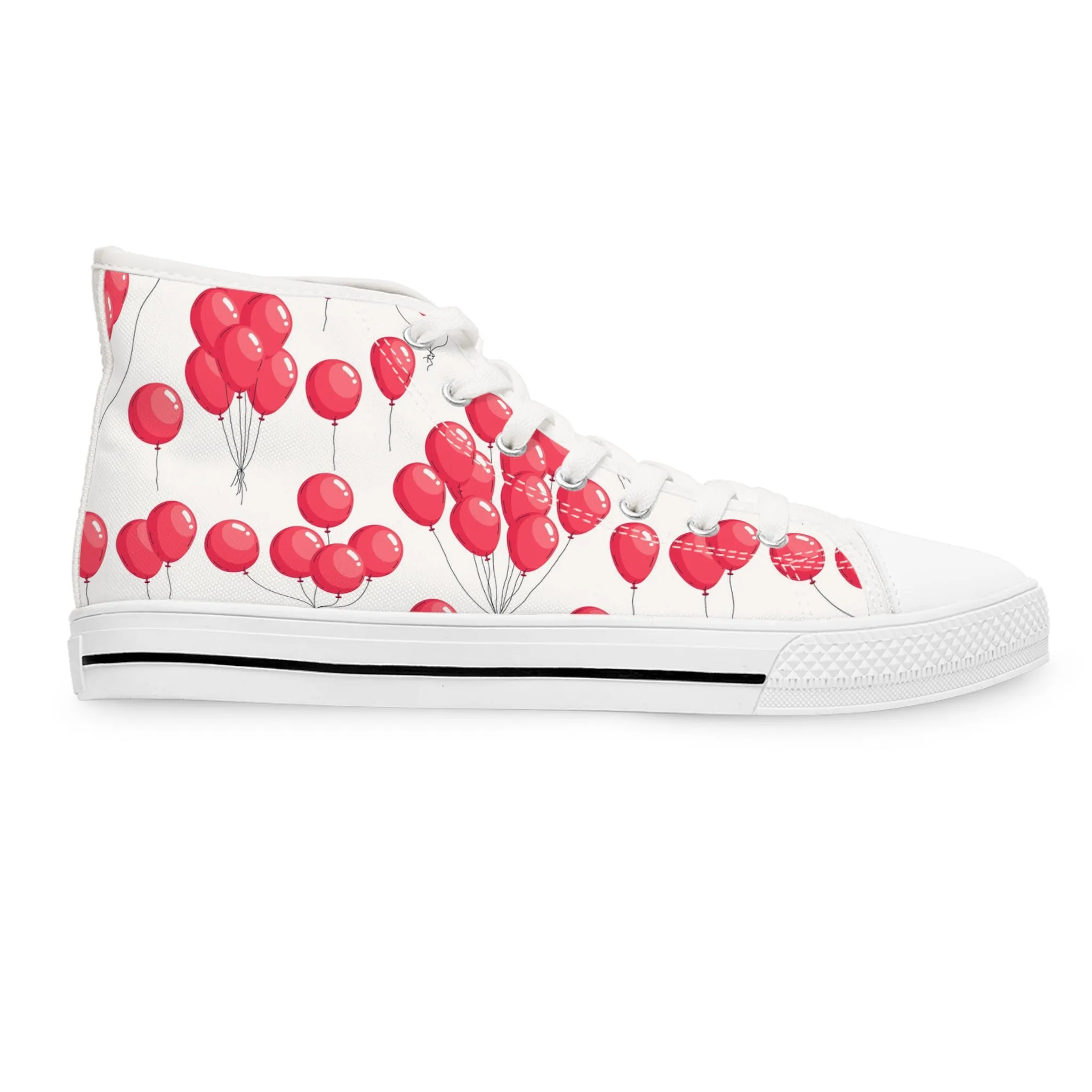 Red Balloons Women's High Top Sneakers