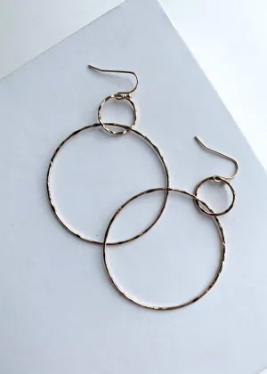 Reynolds Thin Double Gold Hoops