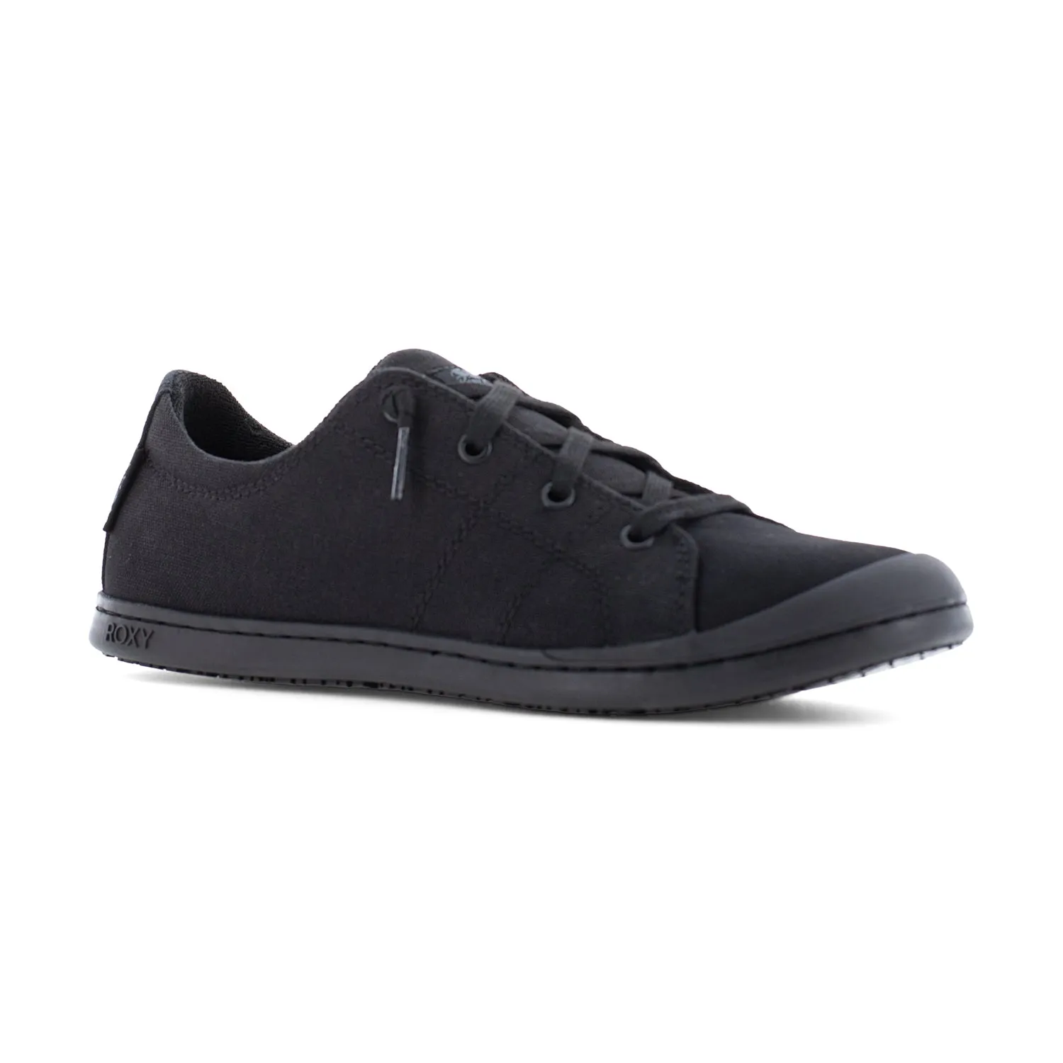 Roxy at Work Womens Bayshore Lifestyle Black Canvas Work Shoes