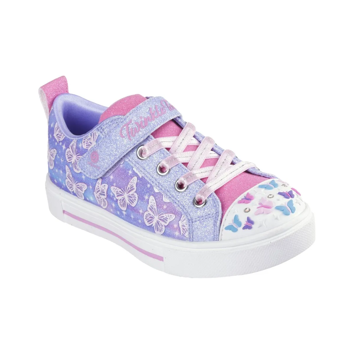 Skechers Girl's (Preschool) 314813LLVMT Twinkle Toes: Twinkle Sparks - Ombre Flutter Lavender/Multi