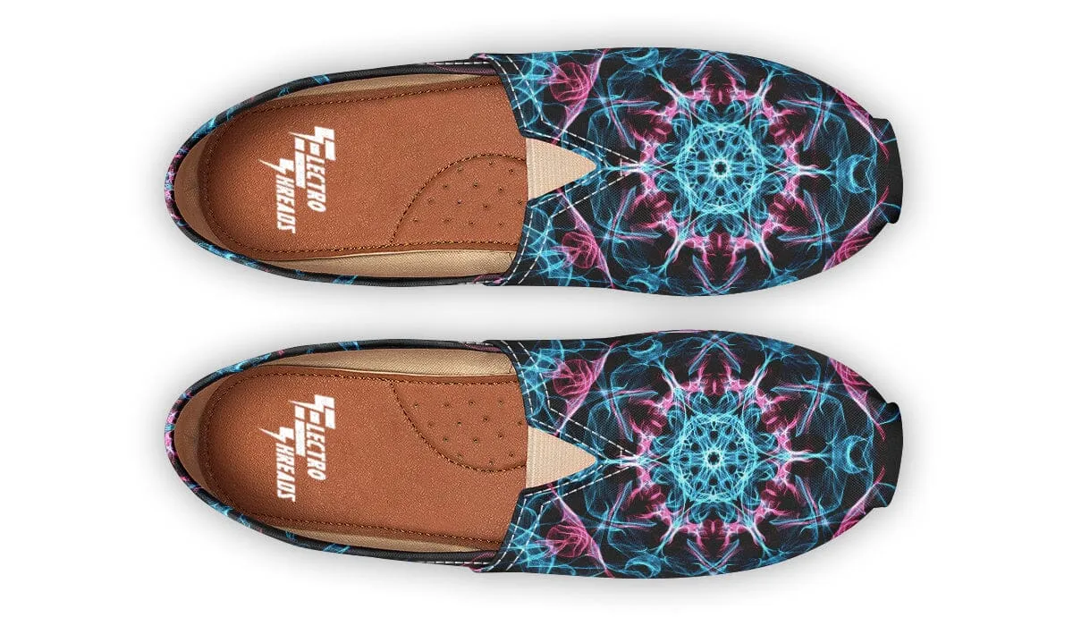 Smokey Blue Mandala Casual Slip on Shoes