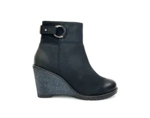 Sophie Black Wedge Bootie