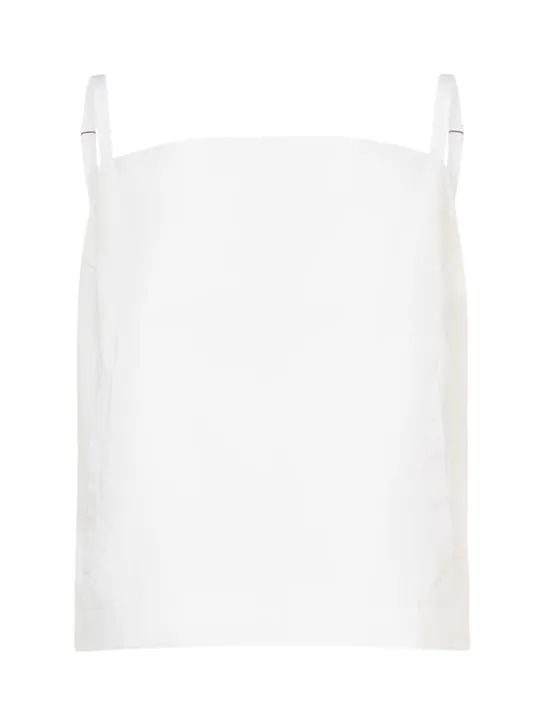 Sportmax   Carmine cotton canvas top 