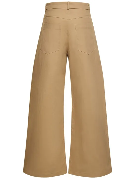 Sportmax   Febo cotton canvas low waist wide pants 