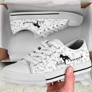 Staffordshire Bull Terrier Low Top Shoes - Dog Walking Shoes Men Women, Dog Printed Shoes, Canvas Shoes For Men, Women