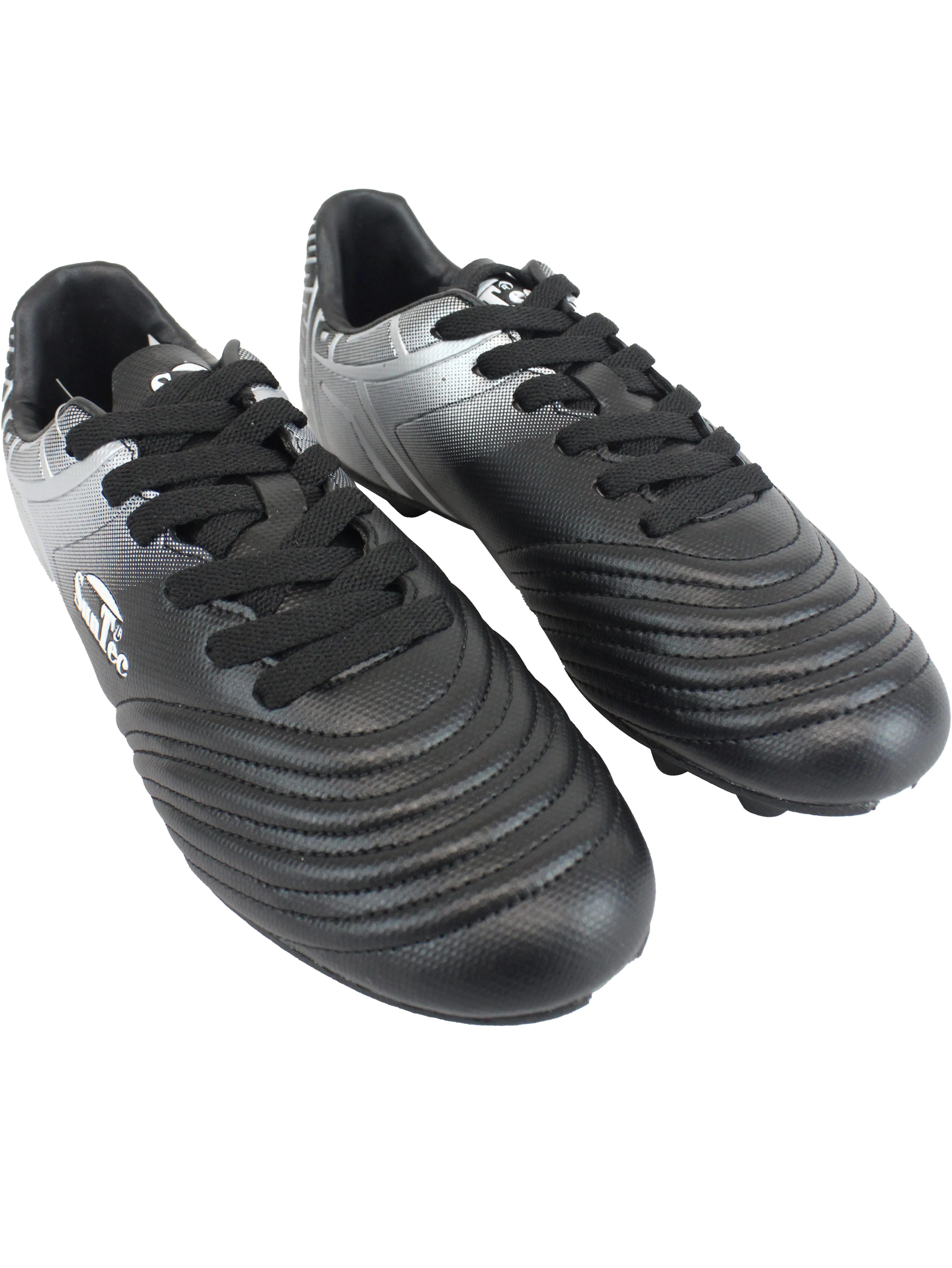 Sun-Tec Black/Silver Soccer Boots