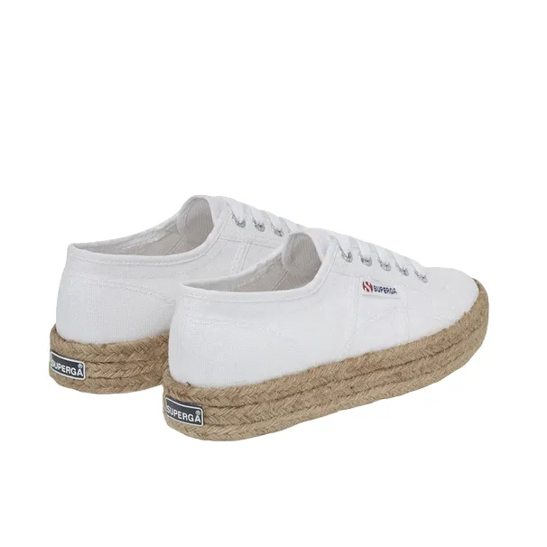 Superga scarpa sneakers da donna in tela con 2730 S00CF20 901 bianco