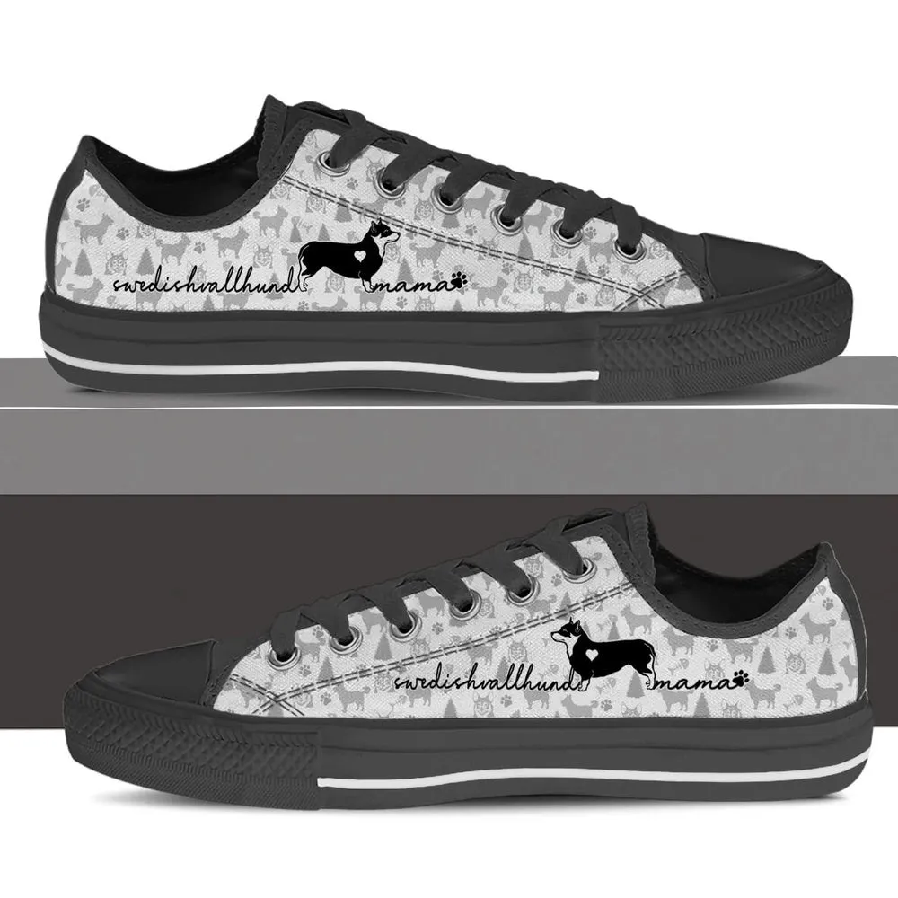 Swedish Vallhund Low Top Shoes - Dog Walking Shoes Men Women, Dog Printed Shoes, Canvas Shoes For Men, Women